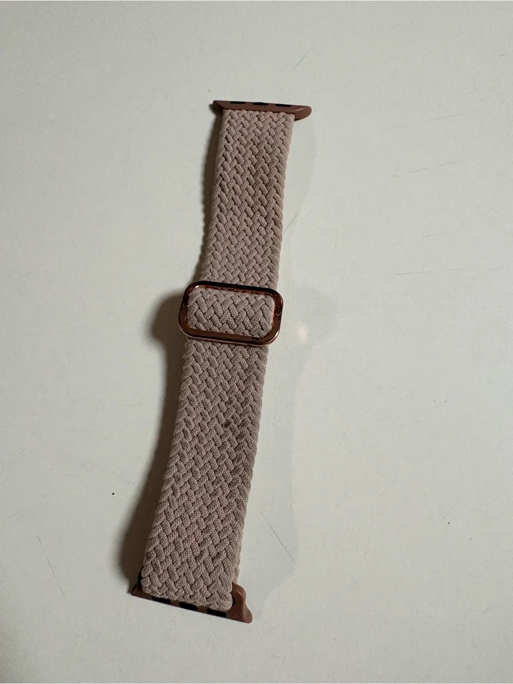 Braided Stretch Apple Watch Band - Taupe